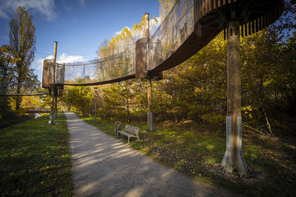 Park linowy w Dolinie Gęśnika